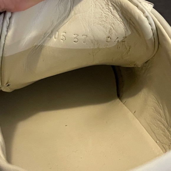 GUCCI Ace Bee Star White Leather shoe trainers Sneakers Ladies size 37 - Picture 7 of 10